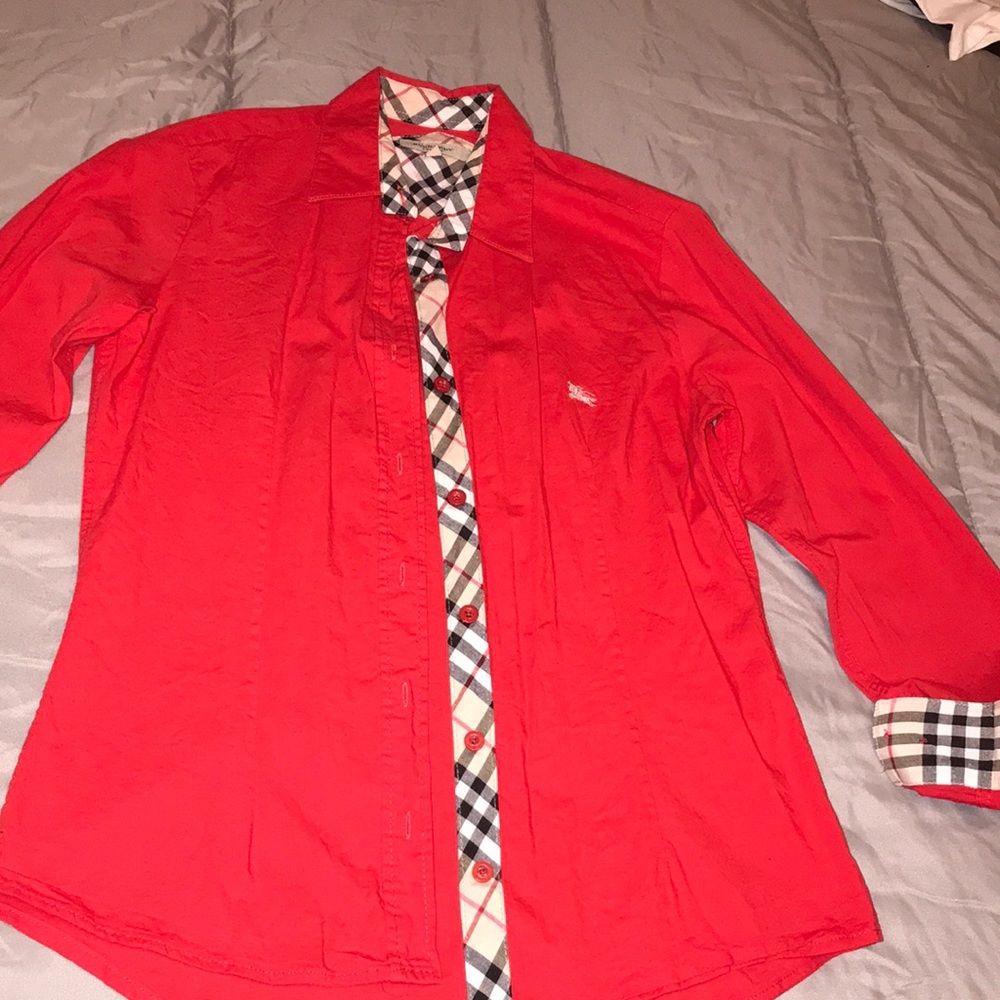 Burberry button down top